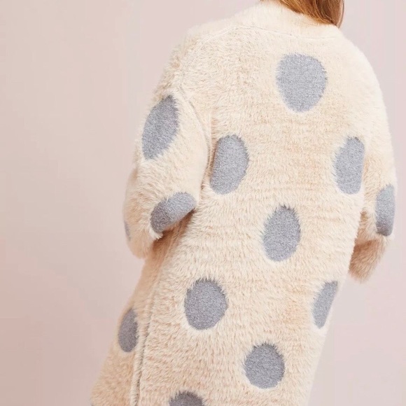 Anthropologie Rare Polka Dot Moth Sweater/Cardigan - Picture 2 of 6